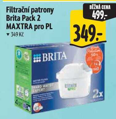 Filtrační patrony Brita Pack 2 MAXTRA pro PL