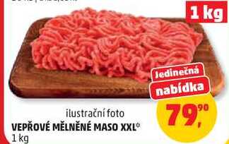 VEPŘOVÉ MĚLNĚNÉ MASO XXL, 1 kg