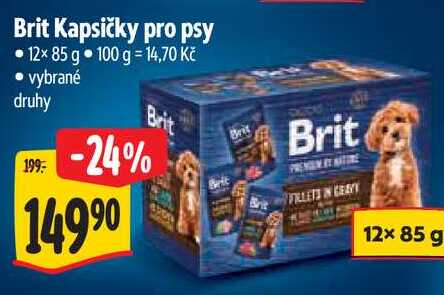 Brit Kapsičky pro psy, 12x 85 g