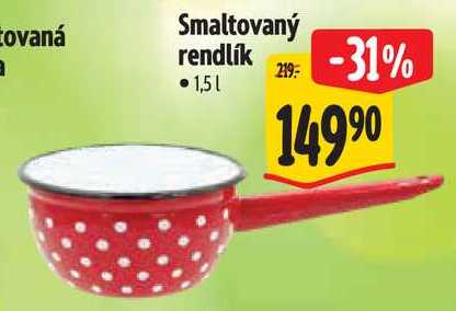 Smaltovaný rendlík 