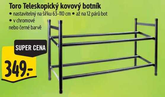 Toro Teleskopický kovový botník