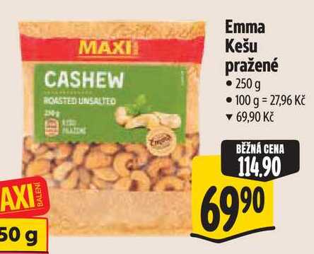 Emma Kešu pražené, 250 g