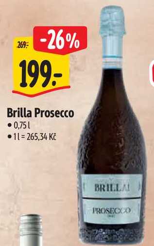 Brilla Prosecco, 0,75 l