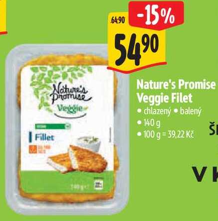 Nature's Promise Veggie Filet, 140 g