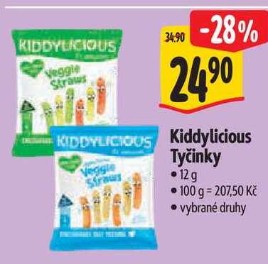 Kiddylicious Tyčinky, 12 g