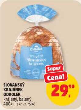 SLOVANSKÝ KRAJÁNEK ODKOLEK krájený, balený, 400 g