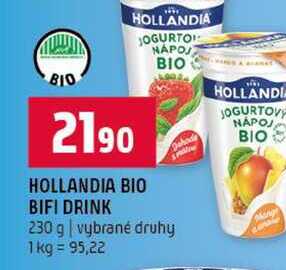HOLLANDIA BIO BIFI DRINK 230 g vybrané druhy