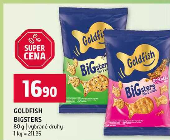 GOLDFISH BIGSTERS 80 g vybrané druhy