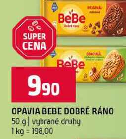 OPAVIA BEBE DOBRÉ RÁNO 50 g vybrané druhy