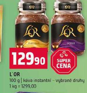 L'OR 100 g káva instantní vybrané druhy