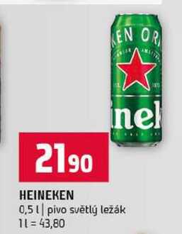 HEINEKEN 0,5l pivo světlý ležák