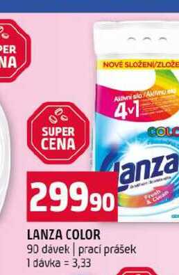 LANZA COLOR 90 dávek prací prášek