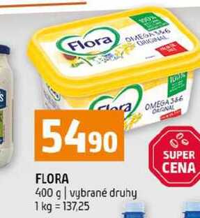 FLORA 400 g vybrané druhy v akci