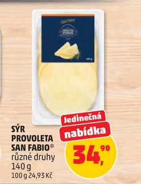 SÝR PROVOLETA SAN FABIO různé druhy, 140g