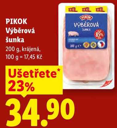 PIKOK Výběrová šunka, 200 g