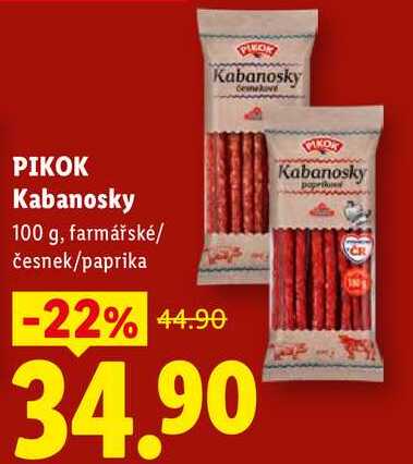 PIKOK Kabanosky, 100 g