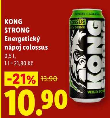 KONG STRONG Energetický nápoj colossu, 0,5 L