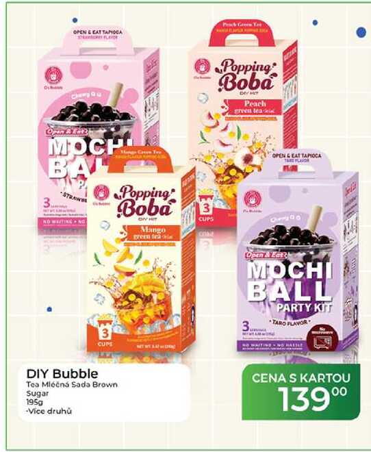 DIY Bubble Tea Mléčná Sada Brown Sugar 195g