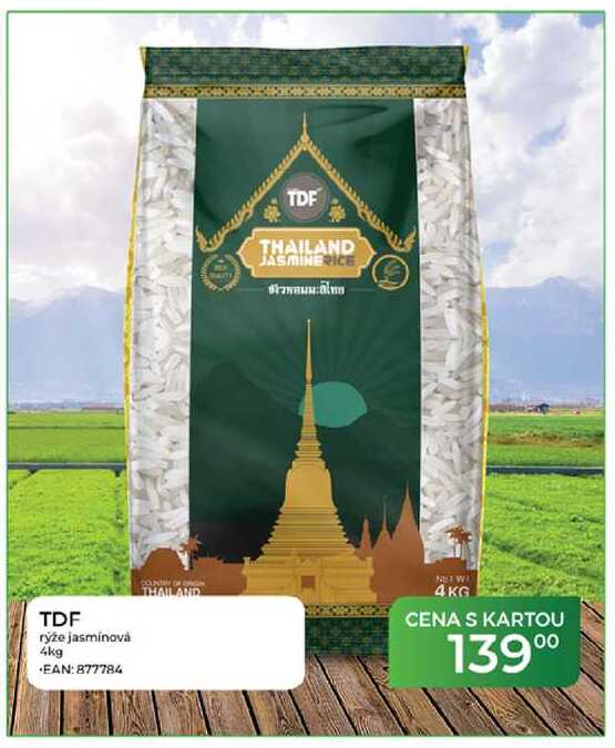 TDF rýže jasmínová 4kg