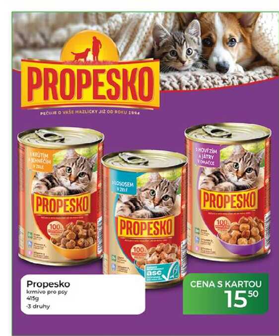 Propesko krmivo pro psy 415g  