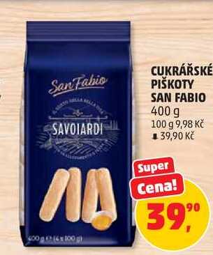 CUKRÁŘSKÉ PIŠKOTY SAN FABIO, 400 g  