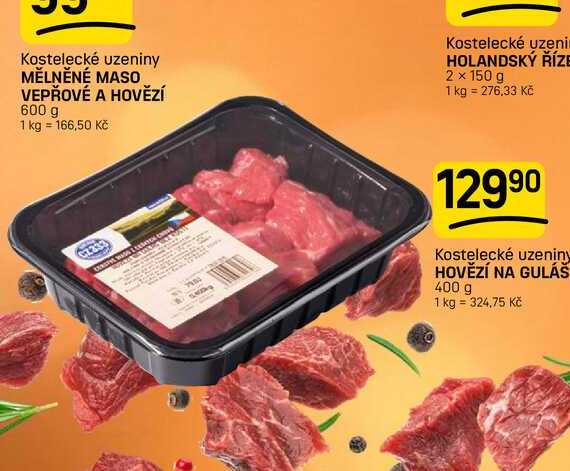 HOVĚZÍ NA GULÁŠ 400 g 