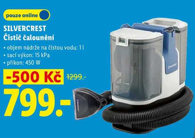 SILVERCREST Čistič čalounění 