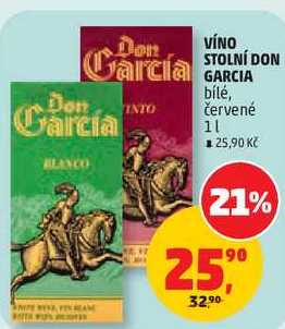 VÍNO STOLNÍ DON GARCIA bílé, 1 l