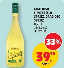 GRACIOSO LIMONCELLO SPRITZ, GRACIOSO SPRITZ, 0,75 l