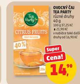 OVOCNÝ ČAJ TEA PARTY různé druhy, 40 g