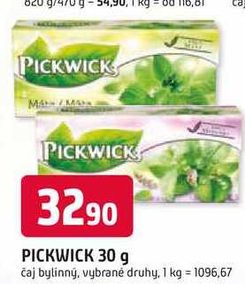 PICKWICK 30 g čaj bylinný, vybrané druhy