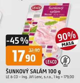 ŠUNKOVÝ SALÁM 100 g