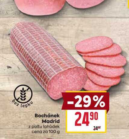 Bochánek Madrid z pultu lahůdek cena za 100 g