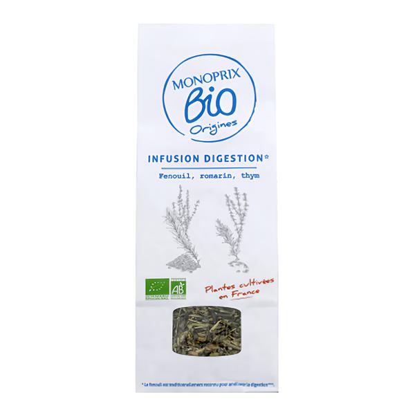 Monoprix Biologique BIO Sypaný čaj podporující trávení