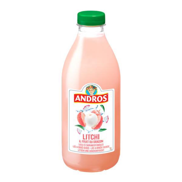 Andros Osvěžující nápoj s liči, citrony a dračím ovocem