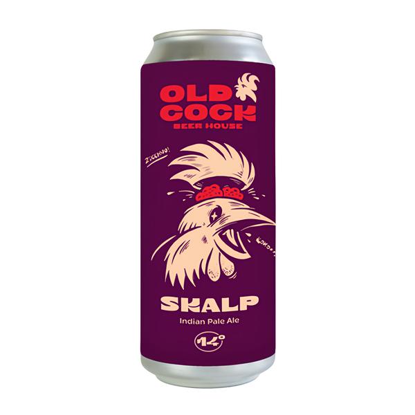 Old Cock Skalp IPA, plech