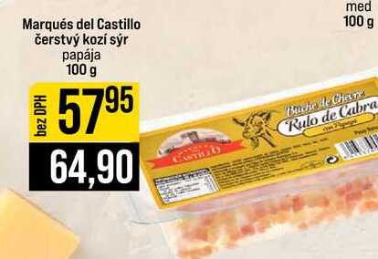 Marqués del Castillo čerstvý kozí sýr papája 100 g