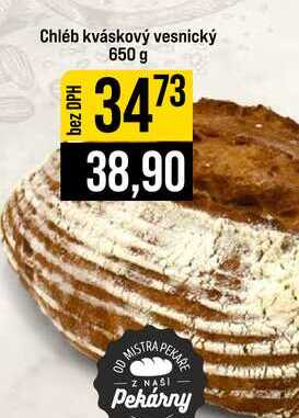 Chléb kváskový vesnický 650 g