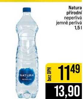 Natura přírodní neperlivá jemně perlivá 1,5l