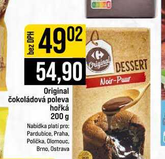 Original čokoládová poleva hořká 200 g