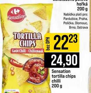 Sensation tortilla chips chilli 200 g 