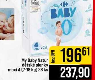 My Baby Natur dětské plenky maxi 4 (7-18 kg) 28 ks