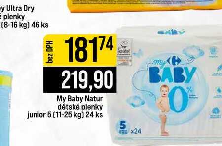 My Baby Natur dětské plenky junior 5 (11-25 kg) 24 ks 