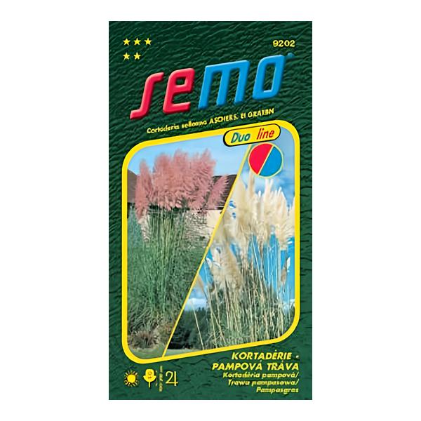 Semo Kortadérie - Pampová tráva - růžová a bílá