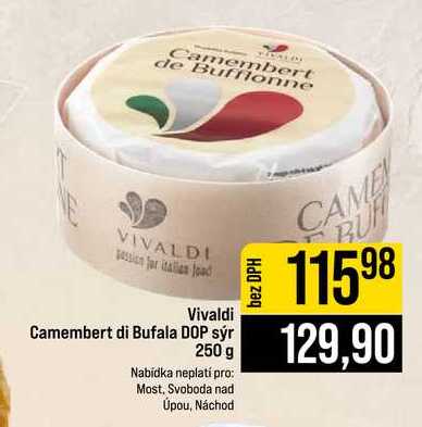 Vivaldi Camembert di Bufala DOP sýr 250 g