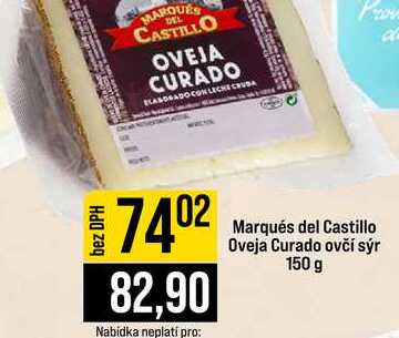 Marqués del Castillo Oveja Curado ovčí sýr 150 g