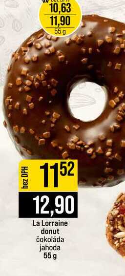 La Lorraine donut čokoláda jahoda 55 g