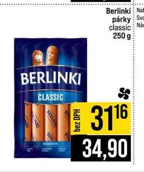 Berlinki párky classic 250 g