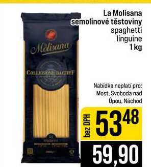 La Molisana semolinové těstoviny spaghetti linguine 1kg