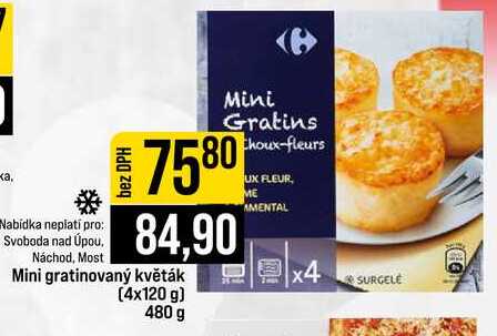 Mini gratinovaný květák 4x120 g 480 g 